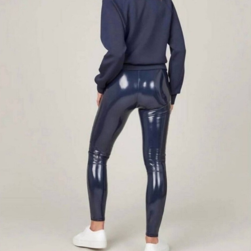 SPANX Navy High-Waisted Leggings - Picture 2 of 3